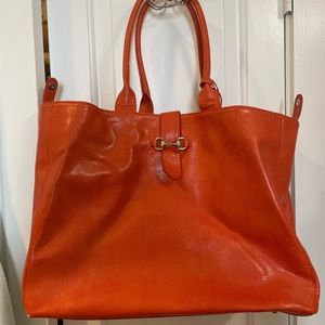 Orange large work bag